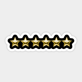 6 Stars Sticker